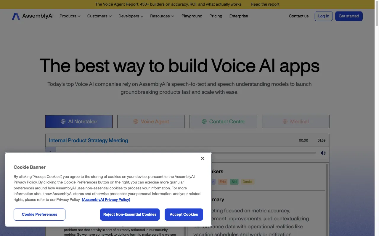 AssemblyAI — preview screenshot