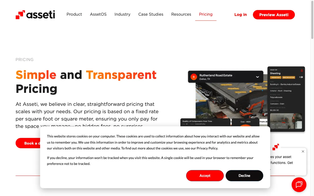 Asseti — pricing page