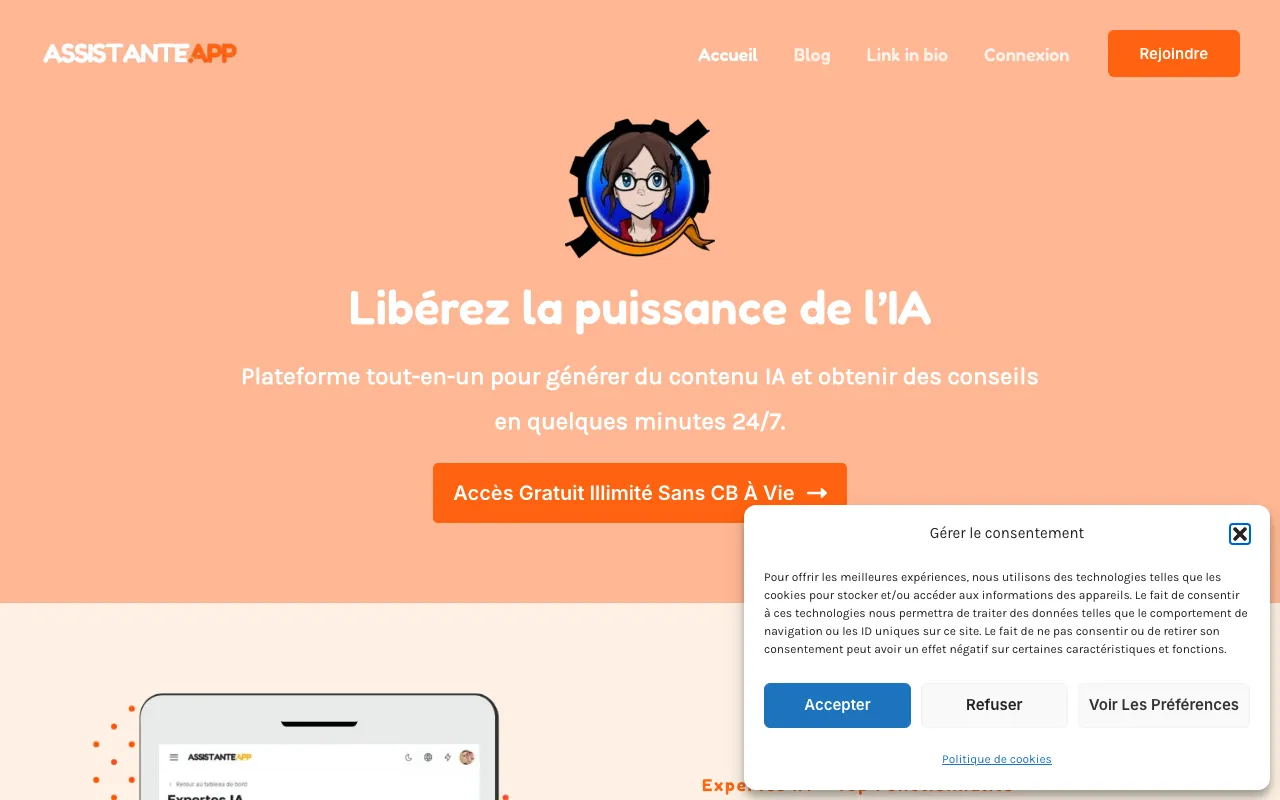 Assistante App — preview screenshot