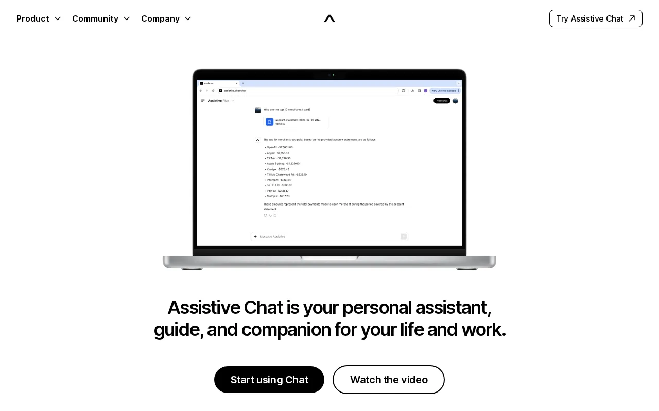 Assistive Chat — preview screenshot