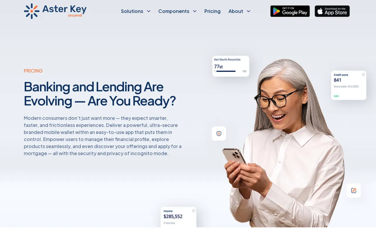 Aster Key — pricing page