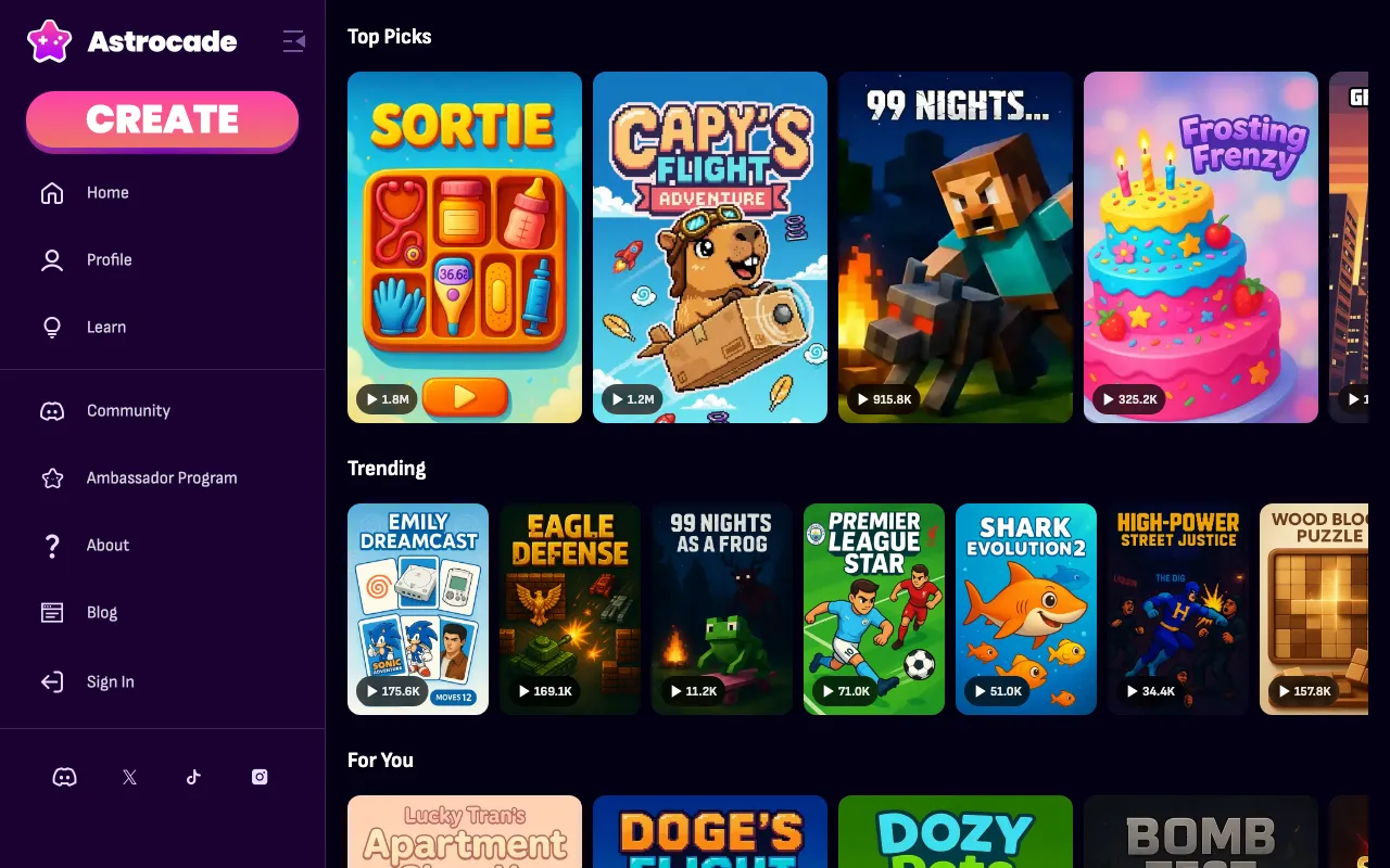 Astrocade — preview screenshot