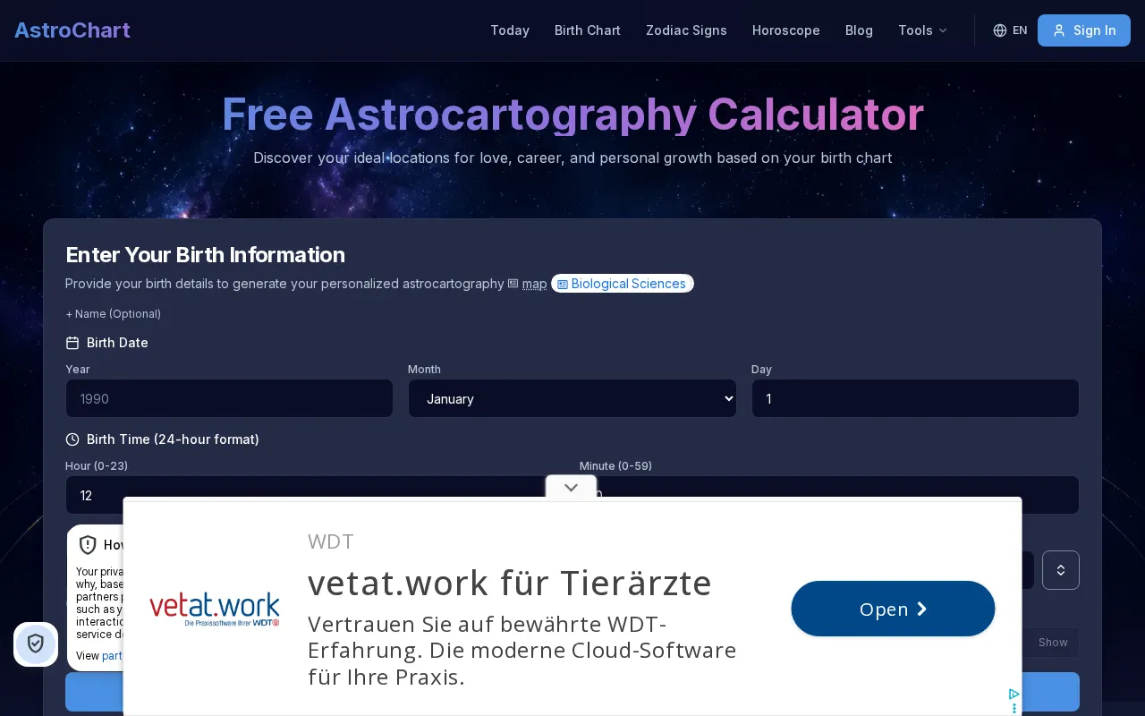 AstroChart — preview screenshot