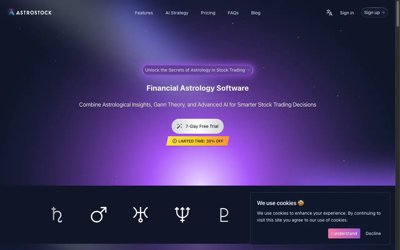 AstroStock AI — preview screenshot