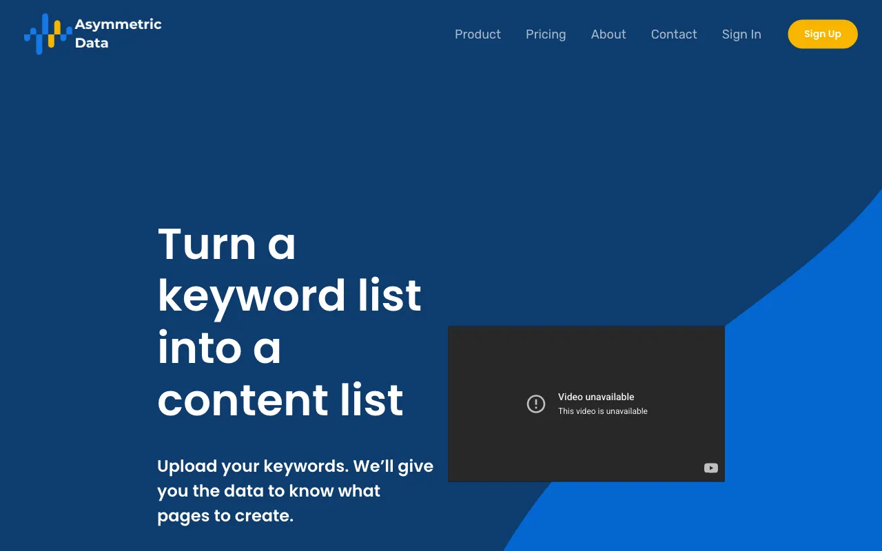 Asymmetric Data — preview screenshot
