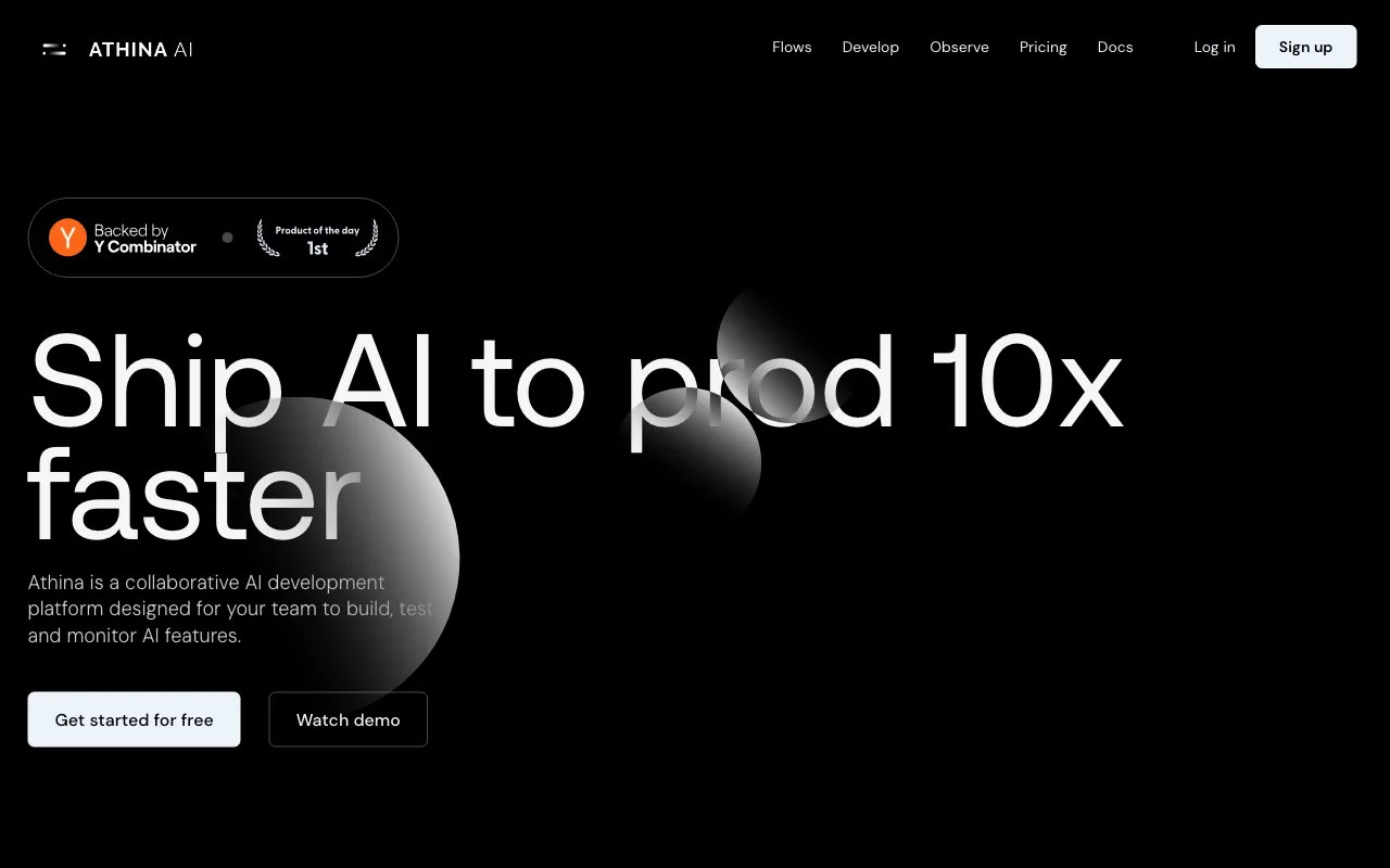 Athina AI — preview screenshot