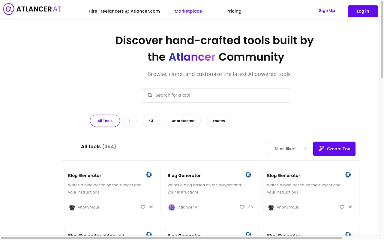 Atlancer.ai — preview screenshot