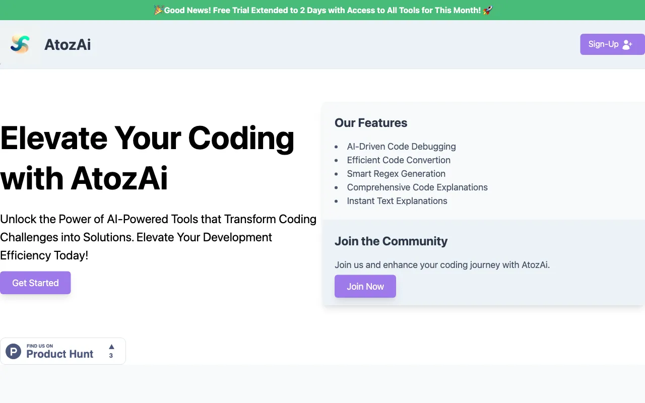 Atozai — preview screenshot
