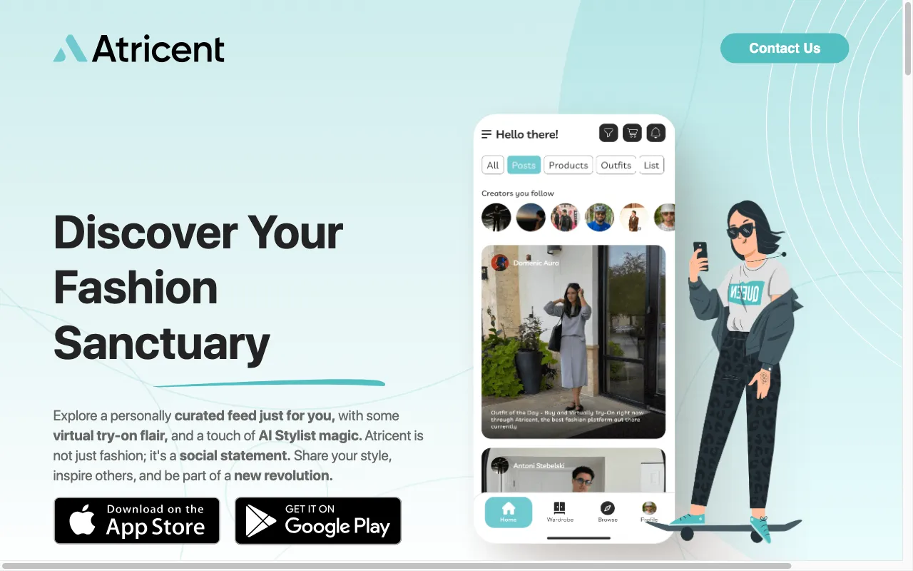 Atricent — preview screenshot