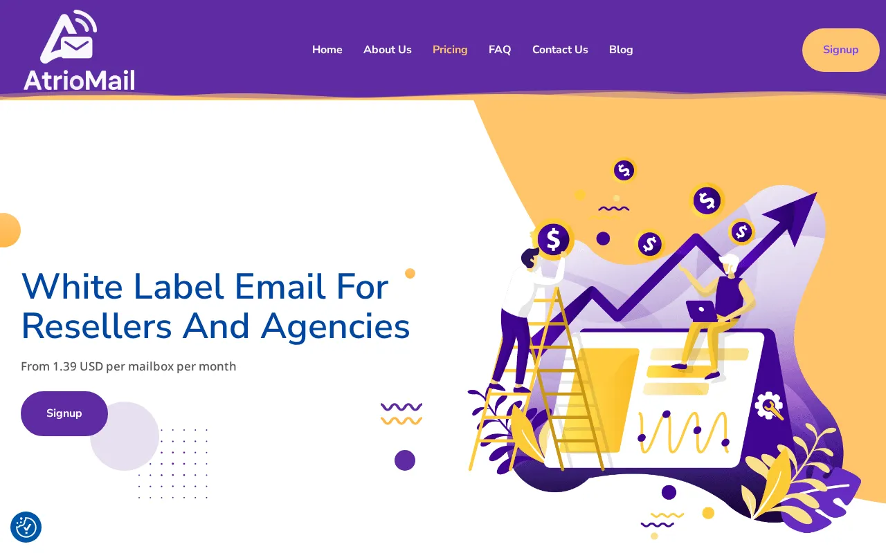 Atriomail — pricing page