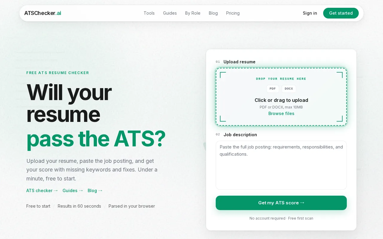 ATSChecker.ai — preview screenshot