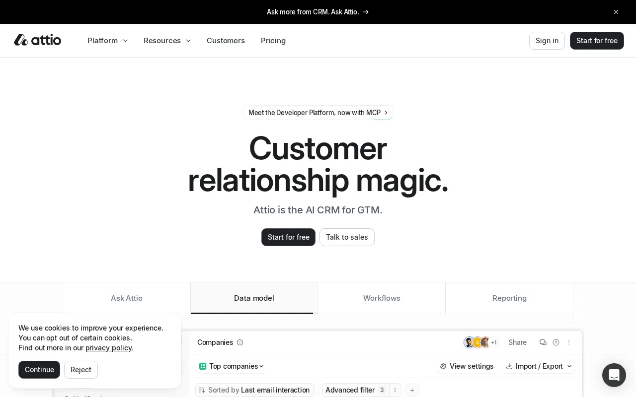 Attio — preview screenshot