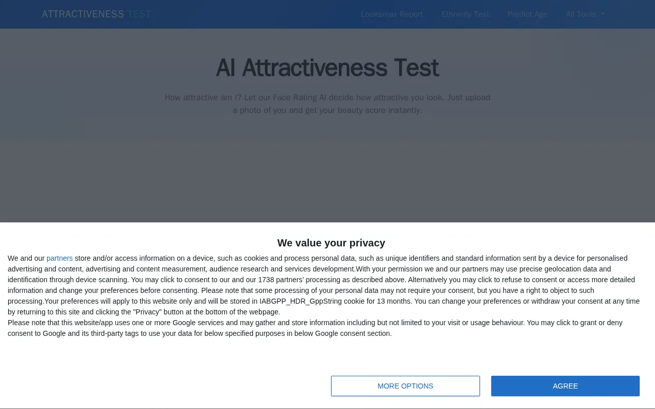 Attractiveness Test — preview screenshot