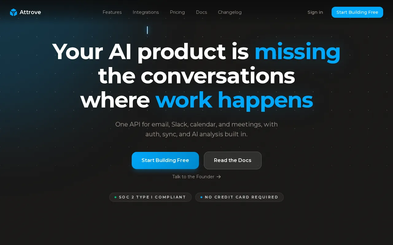 Attrove AI — preview screenshot