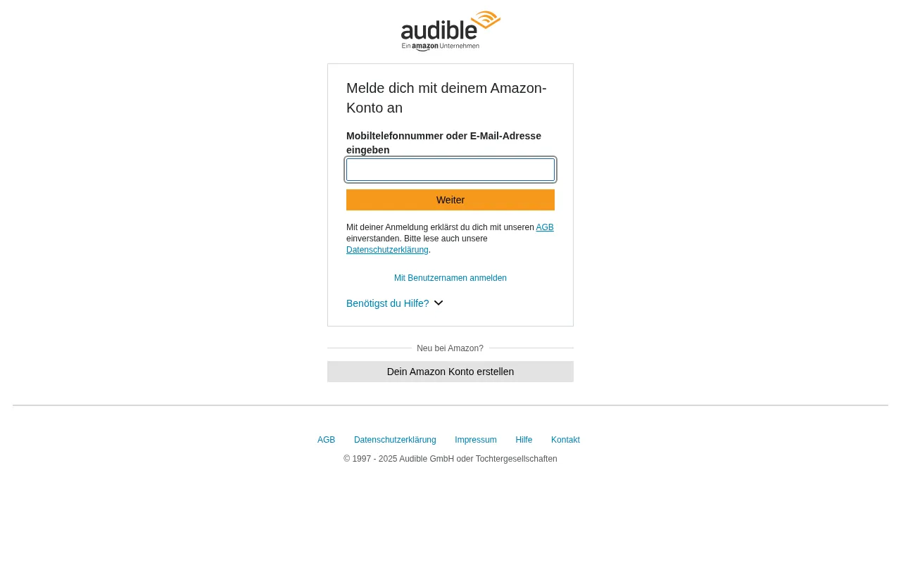 Audible.de — pricing page