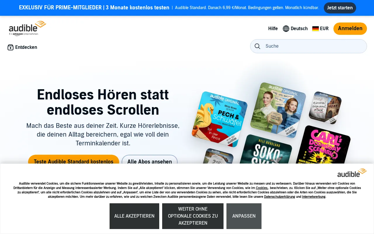 Audible.de — preview screenshot