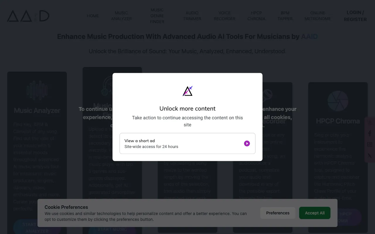 Audio AI Dynamics — preview screenshot
