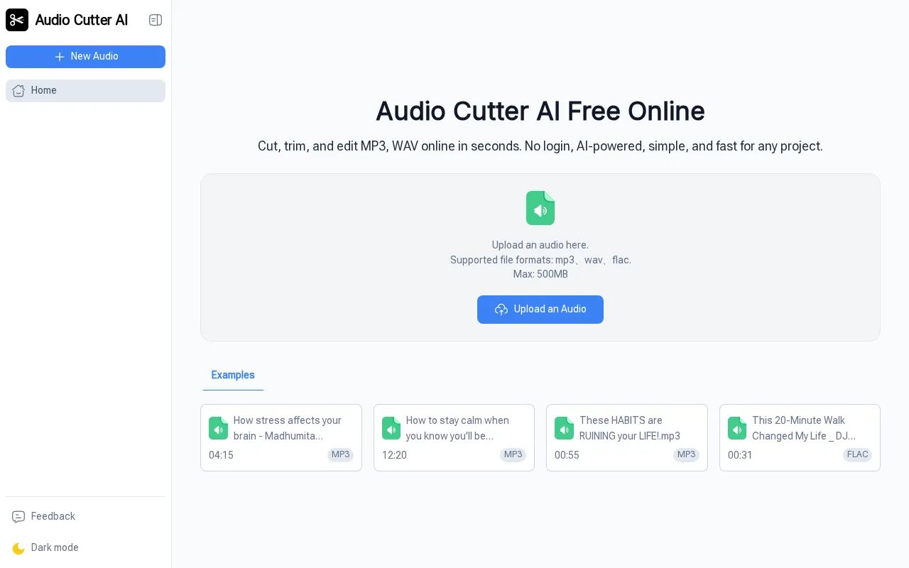 Audio Cutter AI — preview screenshot