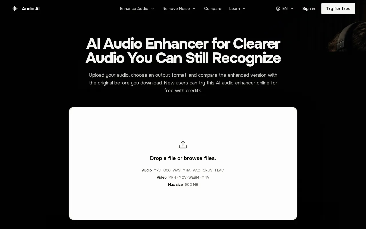 AudioAI.io — preview screenshot