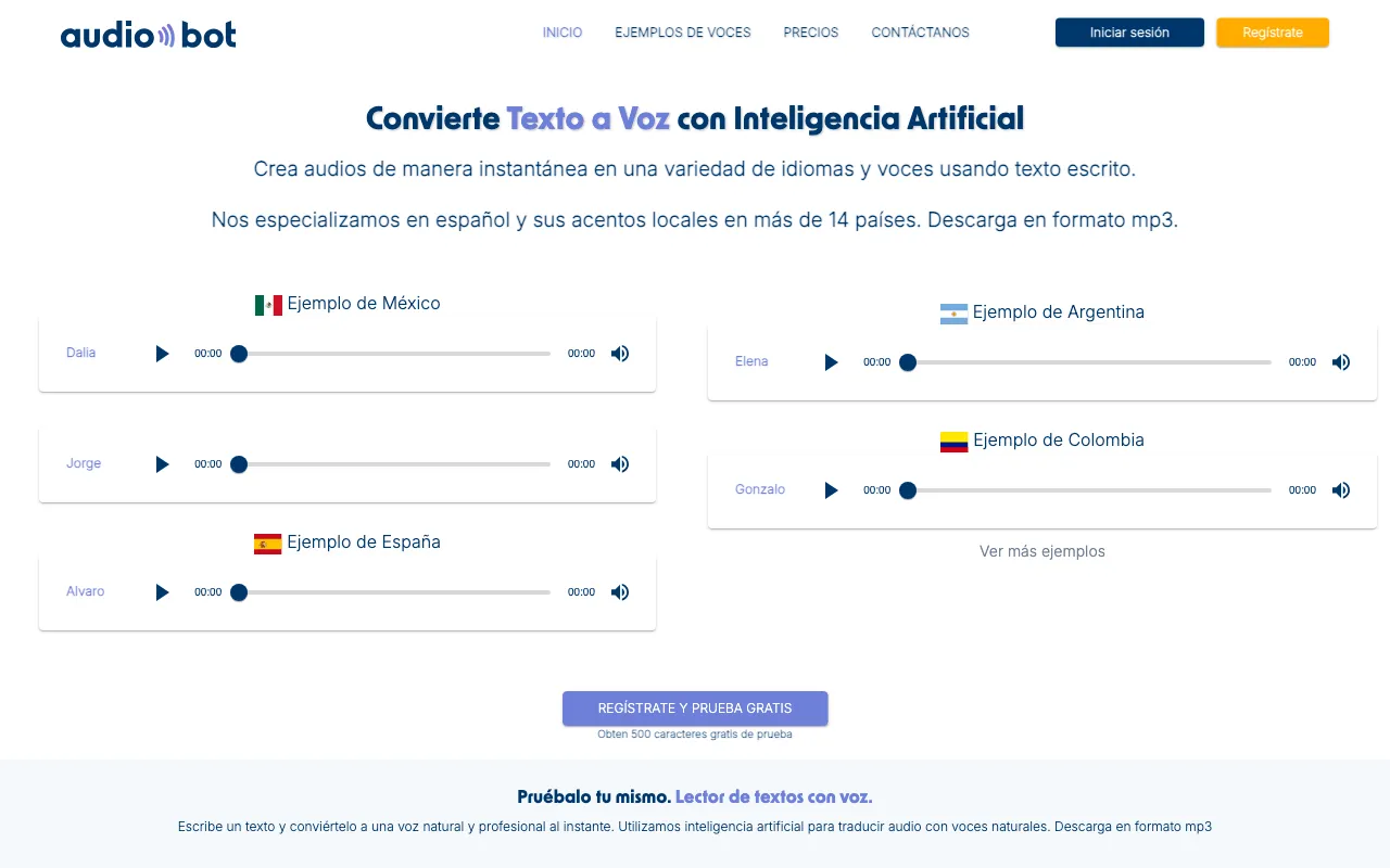 AudioBot — preview screenshot