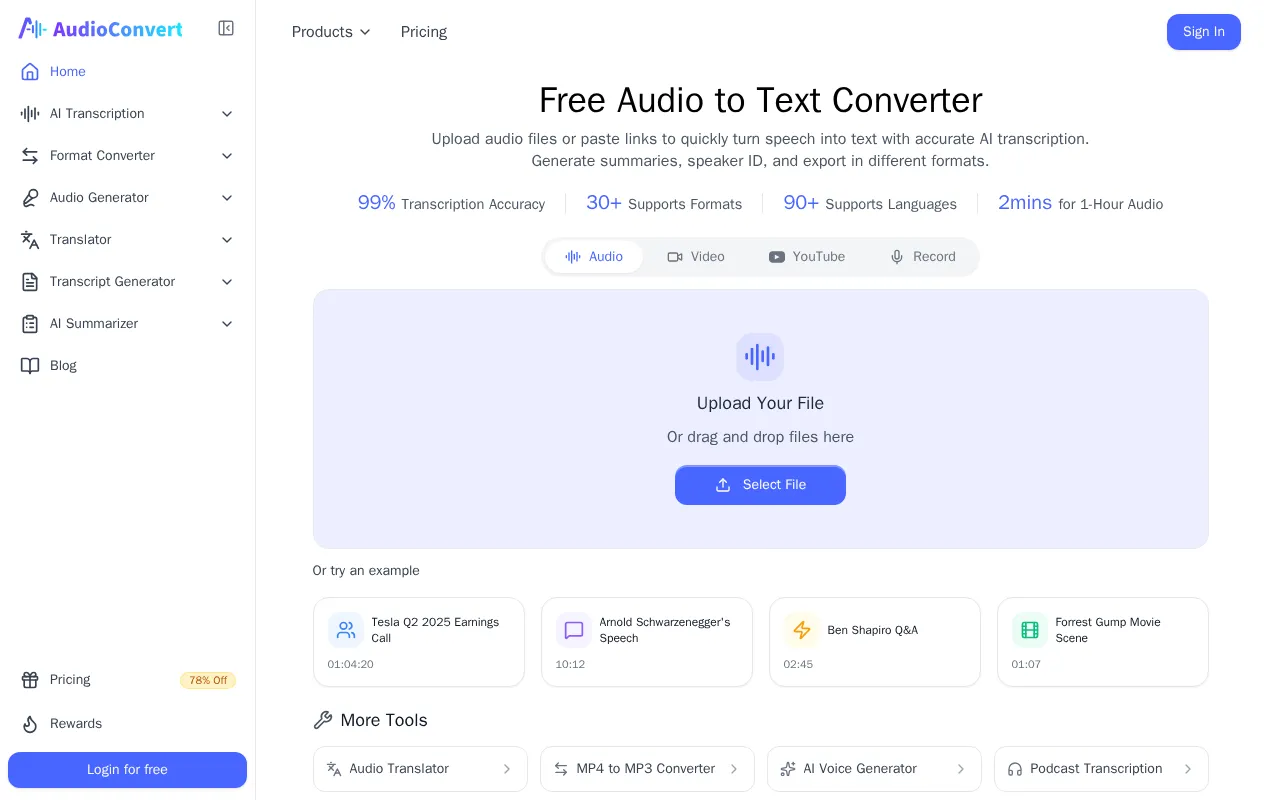AudioConvert — preview screenshot