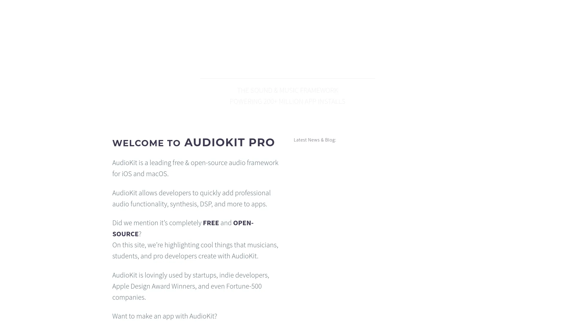 AudioKit Pro — preview screenshot