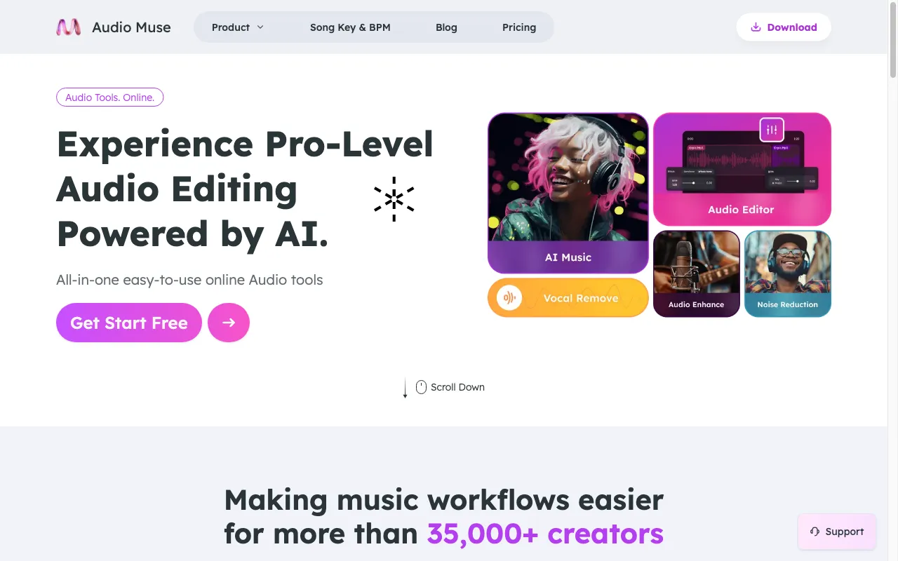 Audio Muse — preview screenshot