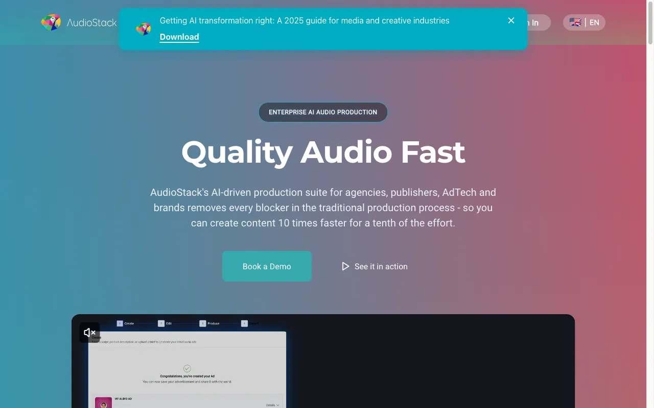 AudioStack — preview screenshot