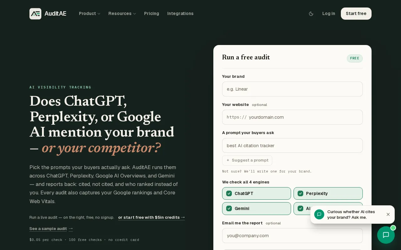 AuditAE — preview screenshot