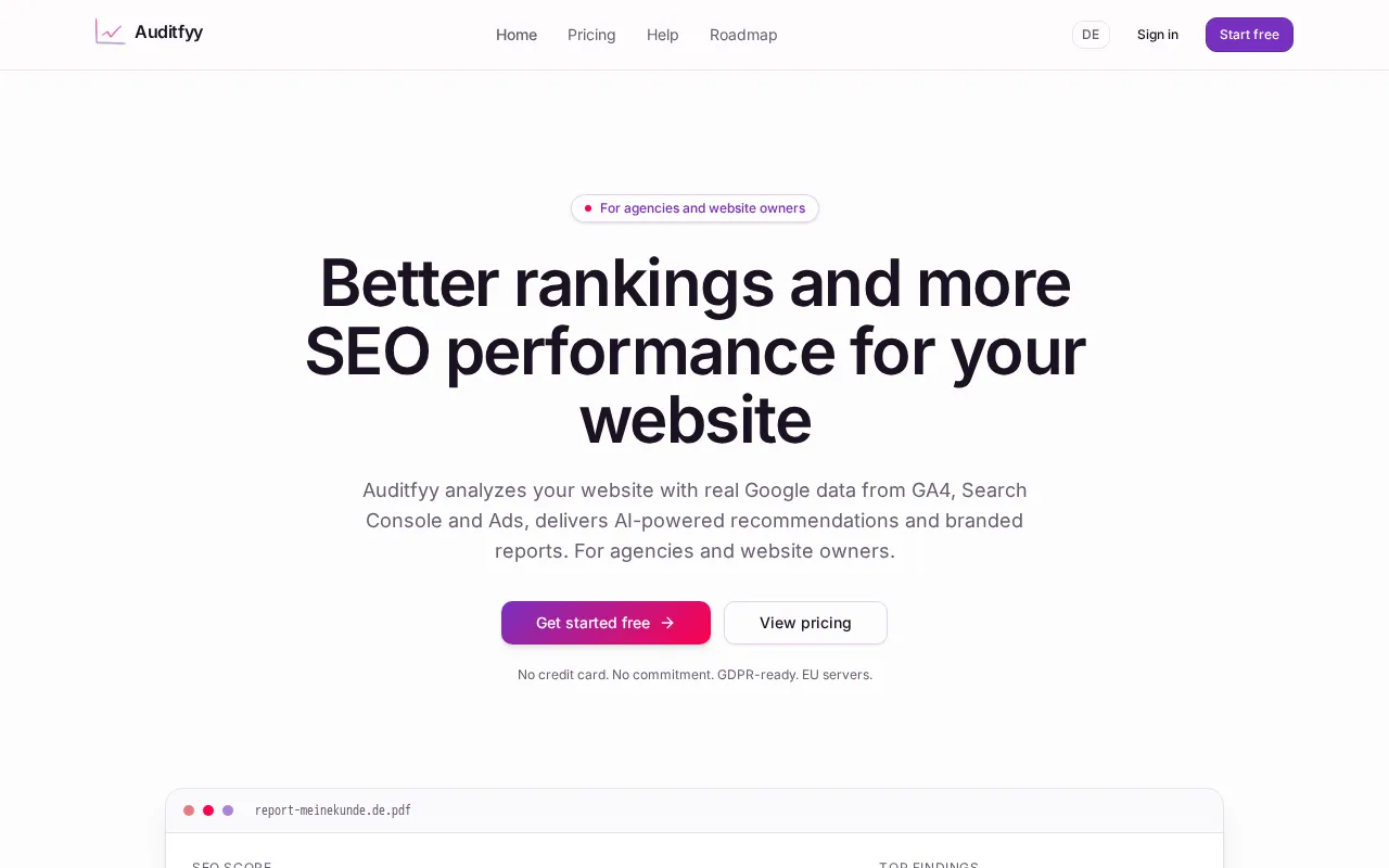 Auditfyy — preview screenshot