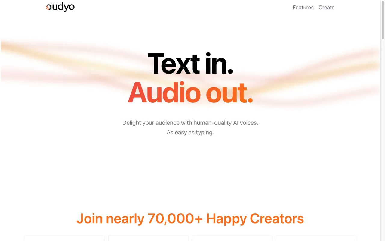 Audyo — preview screenshot