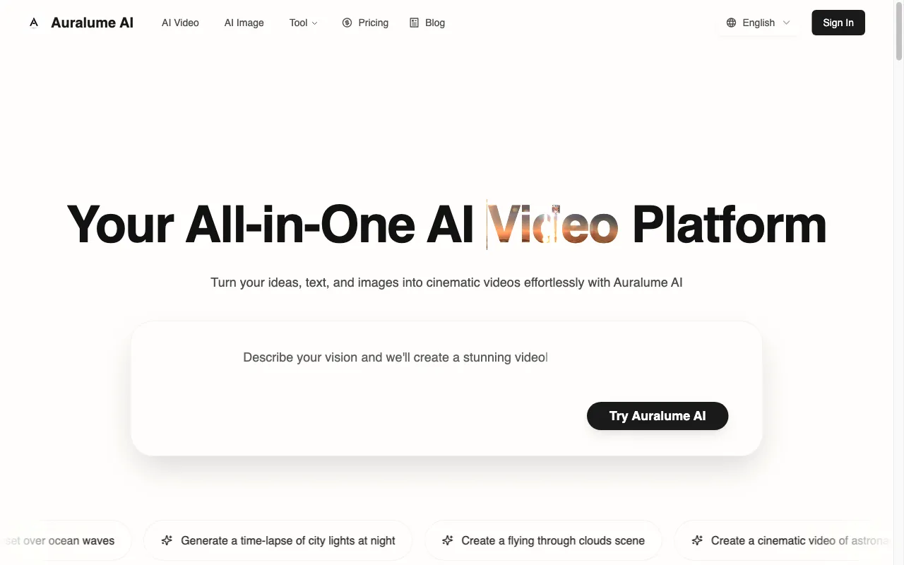 Auralume AI — preview screenshot