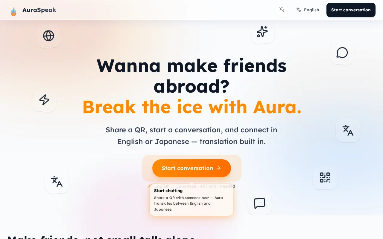 AuraSpeak — preview screenshot