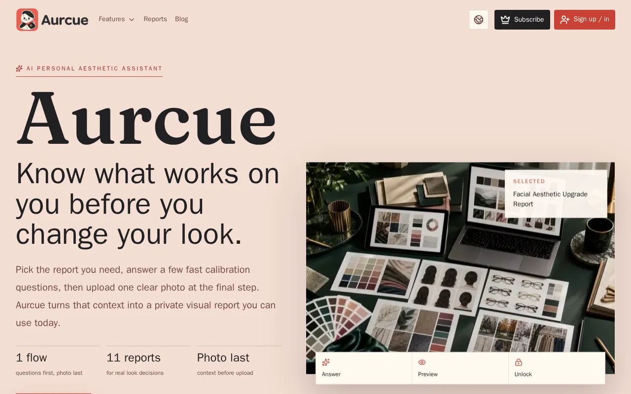 Aurcue — preview screenshot