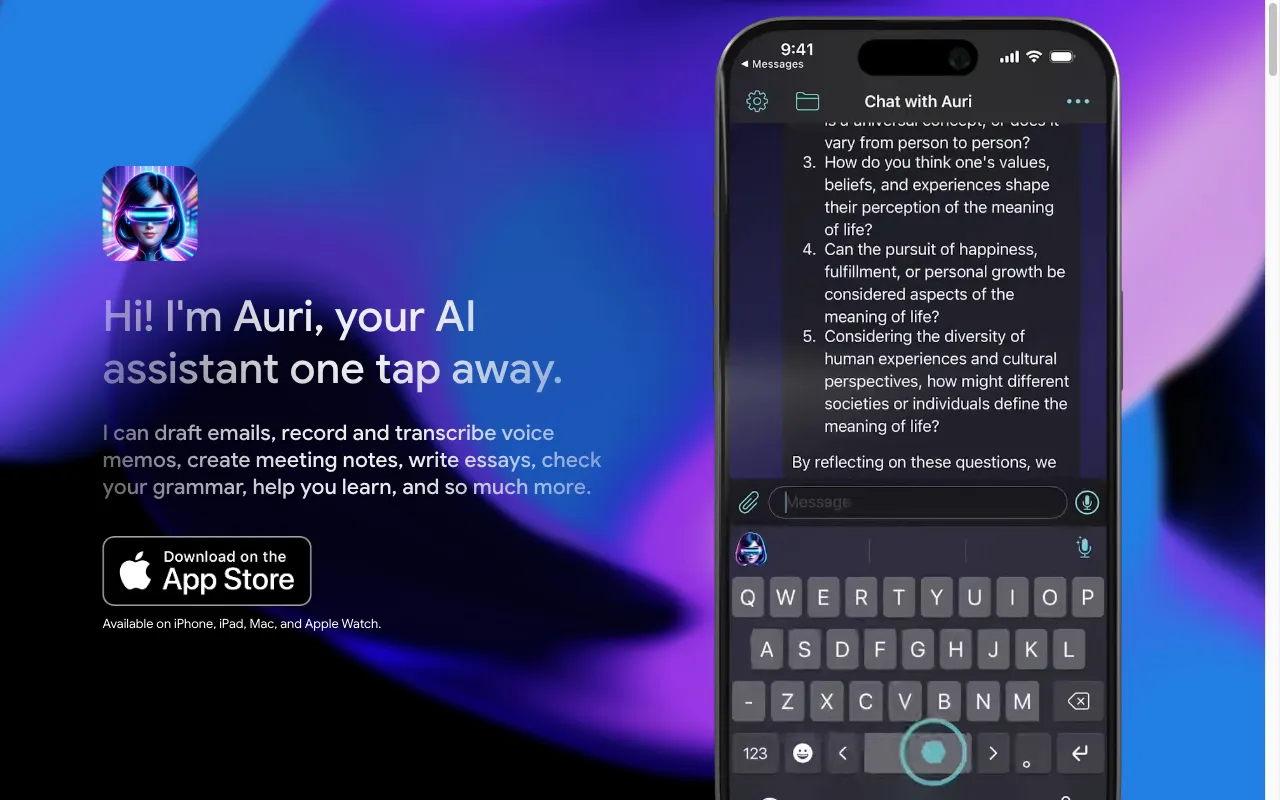 Auri AI — preview screenshot