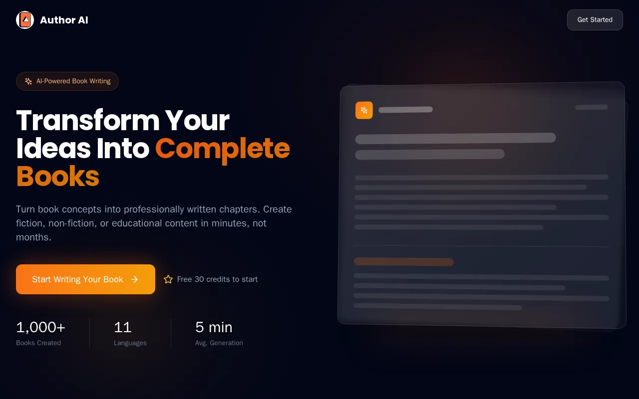 AuthorAI — preview screenshot