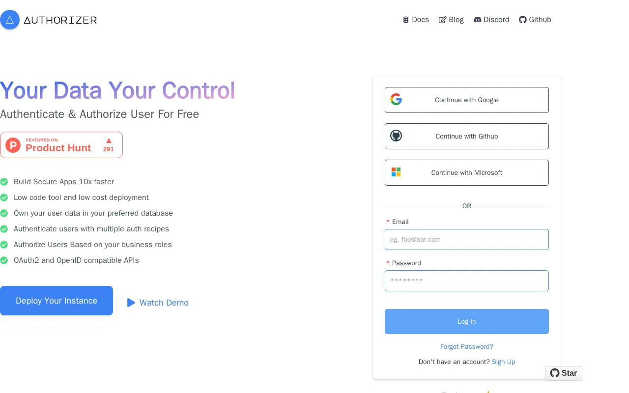 Authorizer — preview screenshot