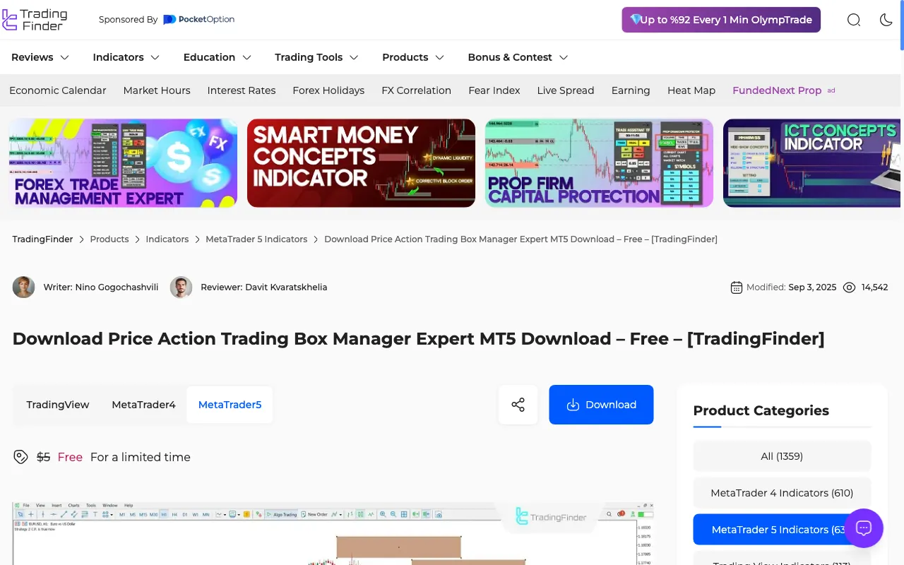 TradingFinder — pricing page