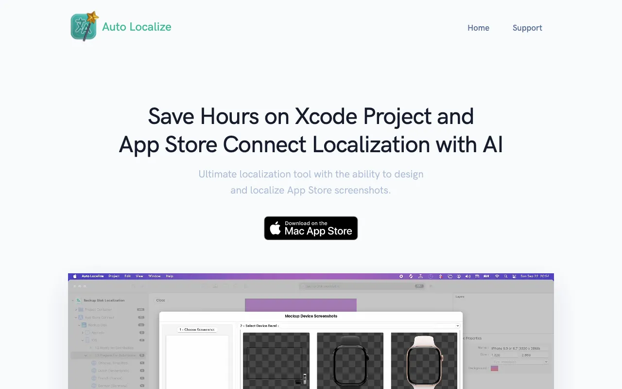 Auto Localize — preview screenshot