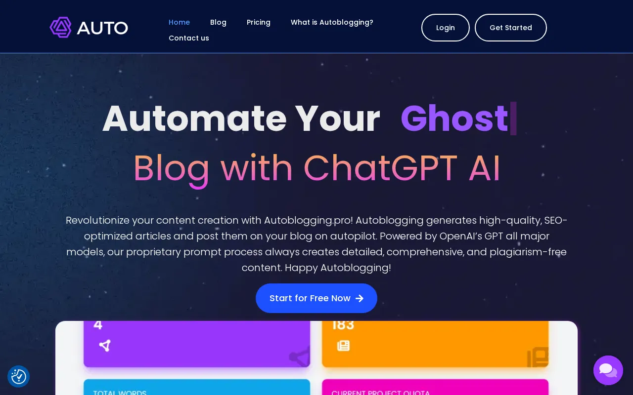 AutoBlogging.pro — preview screenshot