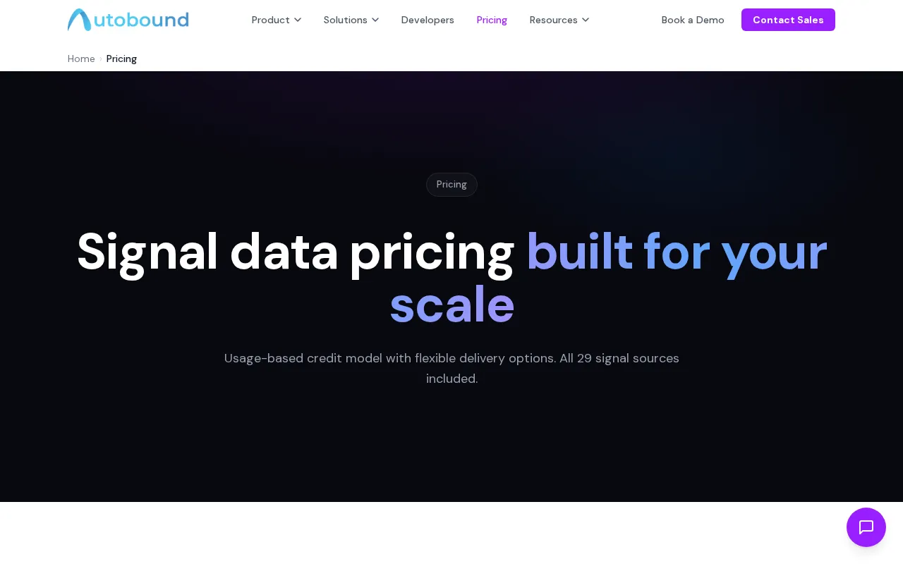 Autobound.ai — pricing page