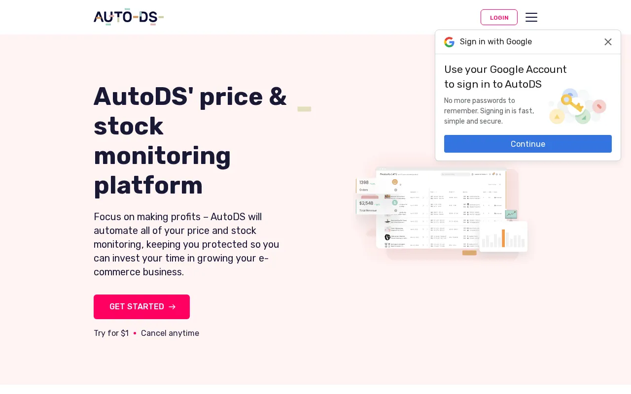 Autods — pricing page