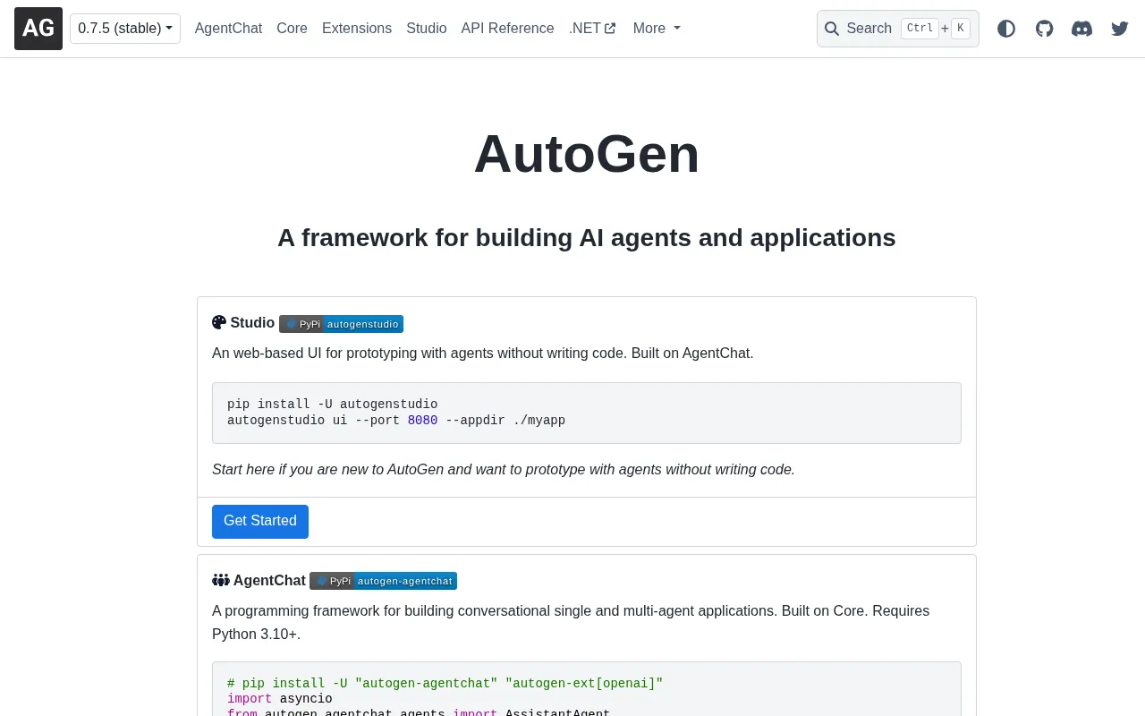 AutoGen — preview screenshot