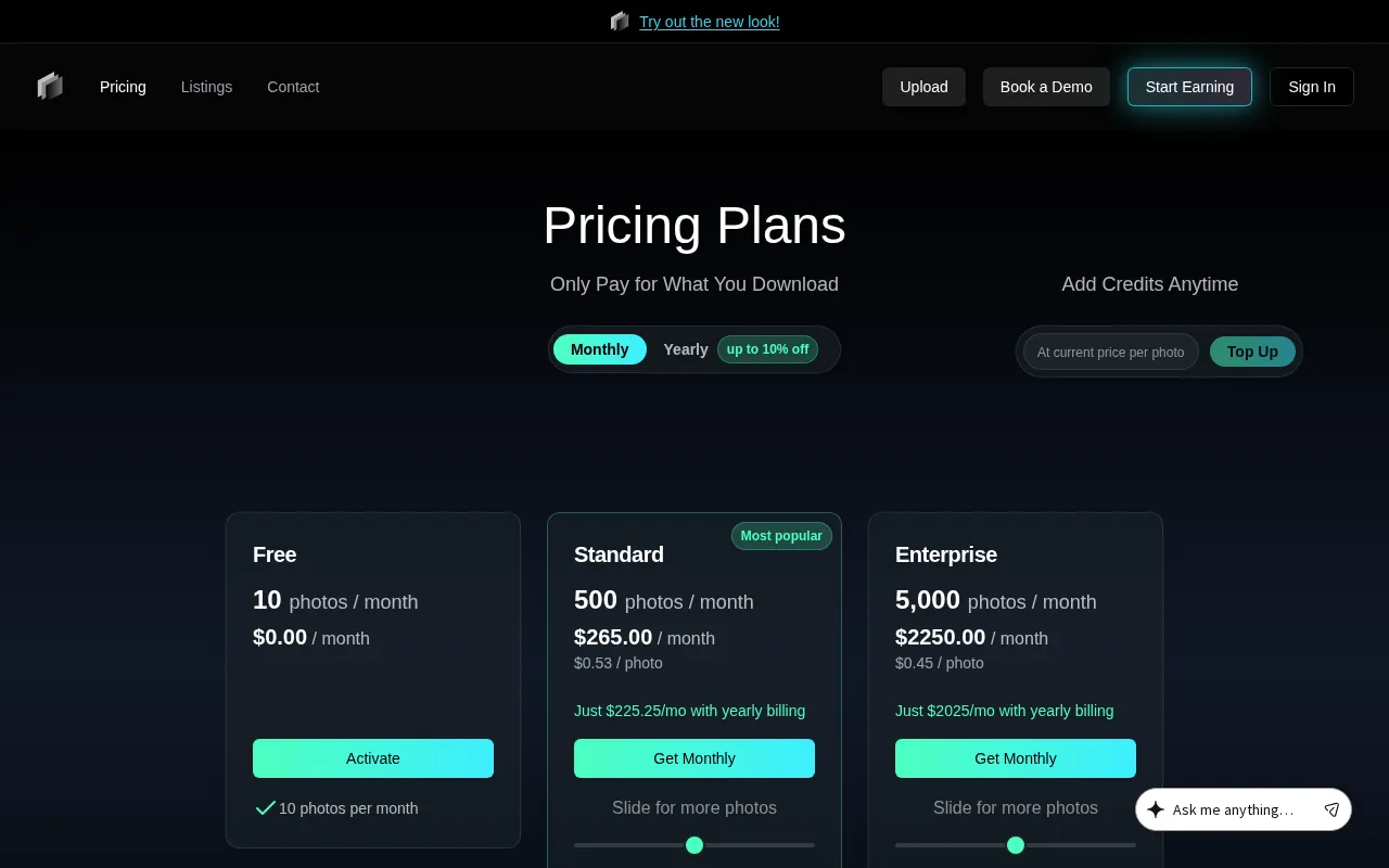 AutoHDR — pricing page