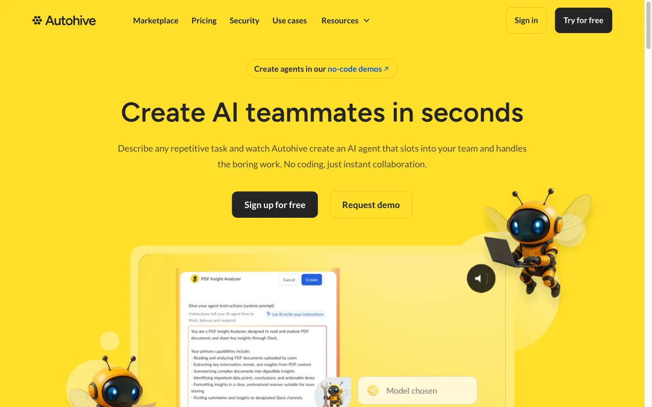 Autohive — preview screenshot