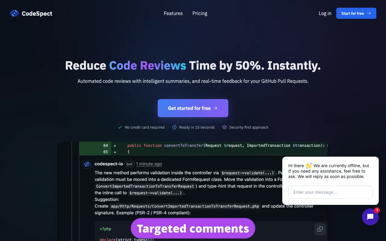 CodeSpect — preview screenshot