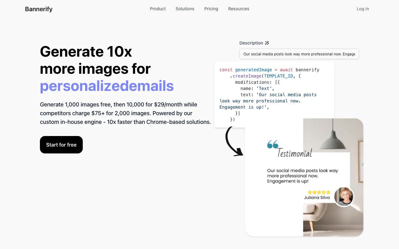 Automate Your Image with Bannerify — preview screenshot