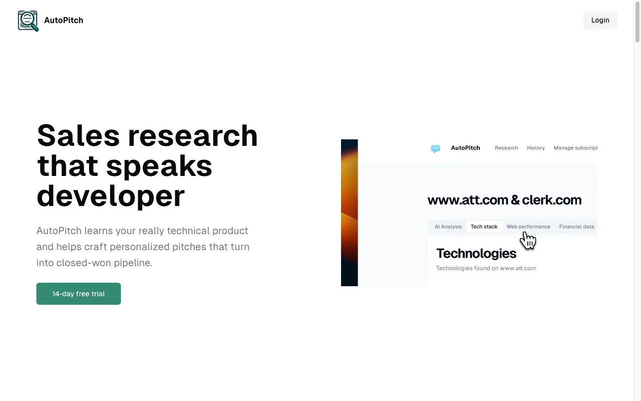 AutoPitch.ai — preview screenshot