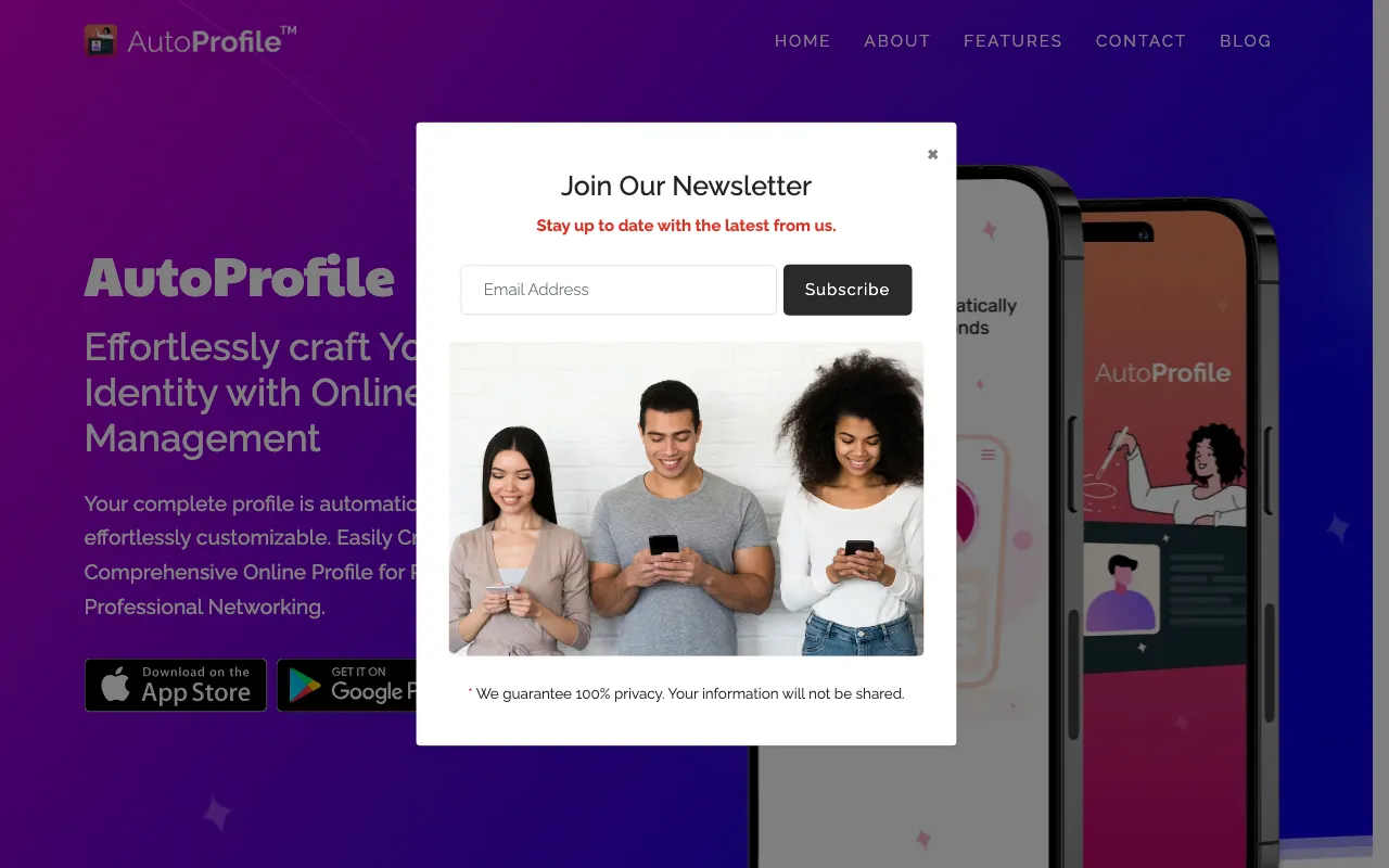 AutoProfile — preview screenshot