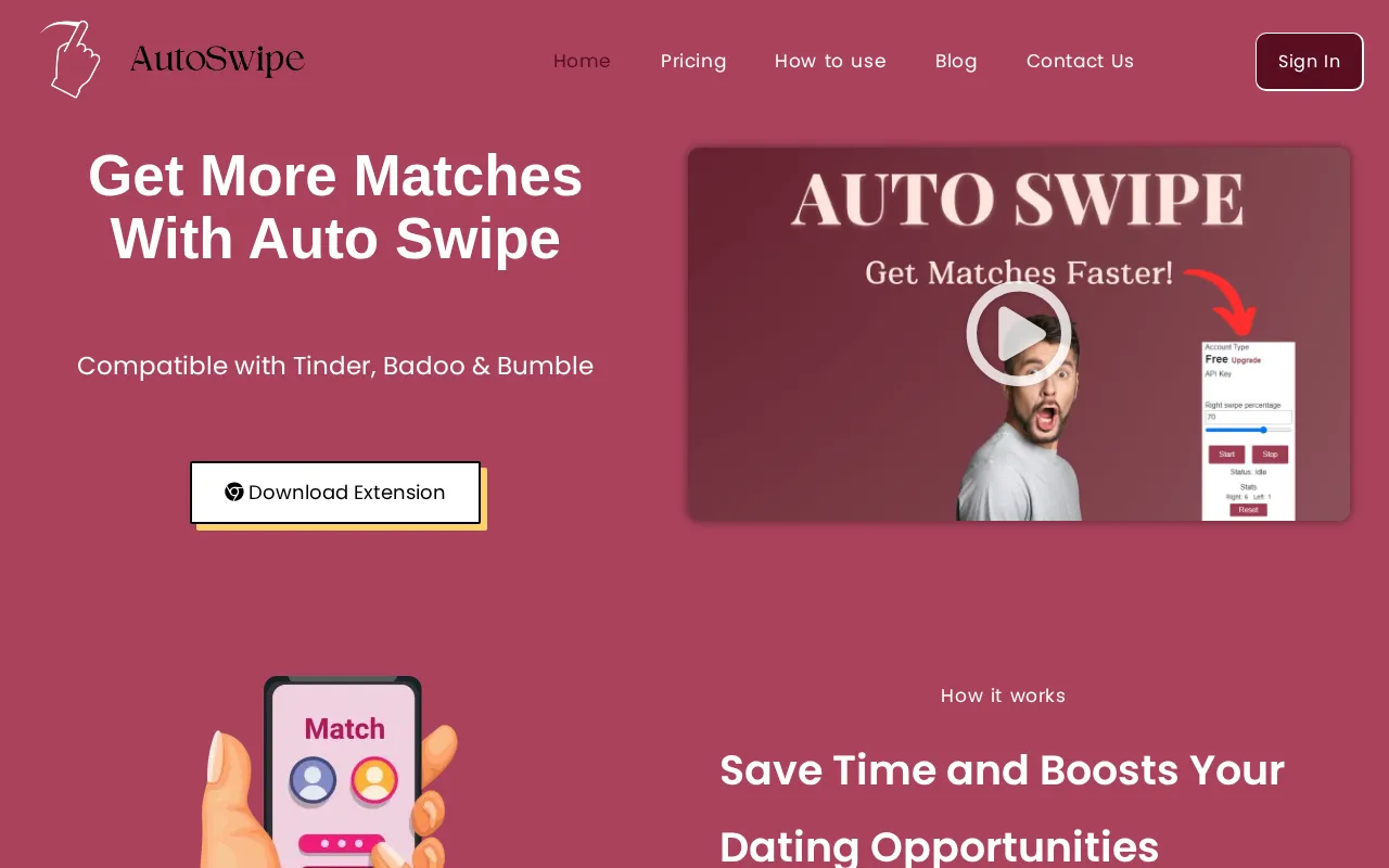 Autoswipe.io — preview screenshot